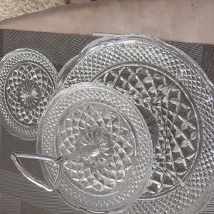 Diamond Cut Condiment Tray 1970's